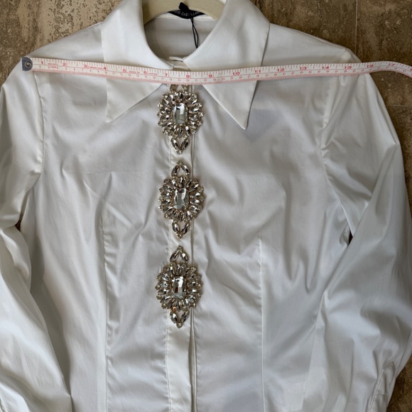 FLAVIO CASTELLANI BLOUSE SIZE 42 ITALIAN DESIGNER - Picture 6 of 10